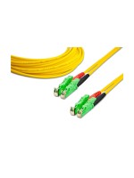 Lightwin Câble patch à fibre optique LSH/APC-LSH/APC, Singlemode, Duplex, 10m