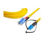 Lightwin LWL HQ Duplex patch cable, LSH, 2m, Singlemode OS2, E2000-LC kompatibel