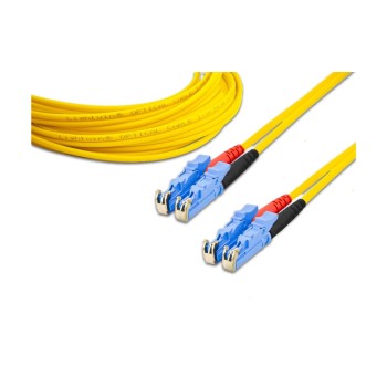Lightwin LWL HQ Duplex patch cable, LSH, 1m, Singlemode OS2, E2000-E2000 kompatibel