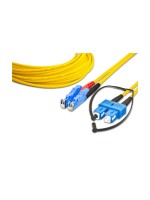 Lightwin LWL HQ Duplex patch cable, LSH, 3m, Singlemode OS2, E2000-SC kompatibel