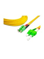 Lightwin Câble patch à fibre optique LSH/APC-SC/APC, Singlemode, Duplex, 1m