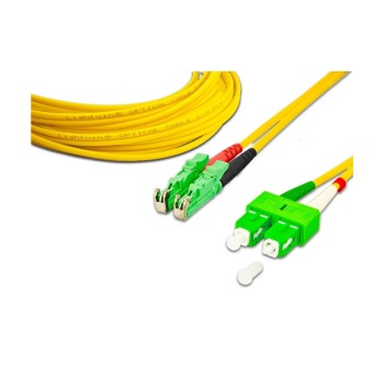 Lightwin LWL HQ Duplex Patchkabel, LSH, 3m, Singlemode OS2, E2000/APC-SC/APC kompatibel Lightwin LWL HQ Duplex Patchkabel, LSH, 3m, Singlemode OS2, E2000/APC-SC/APC kompatibel