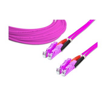 Lightwin LWL HQ Duplex patch cable, LSH, 1m, Multimode OM4, E2000-E2000 kompatibel
