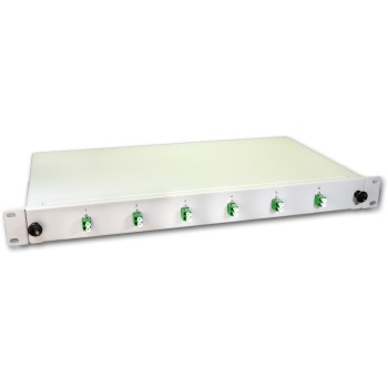 Lightwin 19 1HE Spleissbox, Singlemode,OS2, 6x DLC/APC SM Kupplung grün, 12xLC/APC Pigt Lightwin 19 1HE Spleissbox, Singlemode,OS2, 6x DLC/APC SM Kupplung grün, 12xLC/APC Pigt