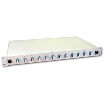 Lightwin 19 1HE Spleissbox, Singlemode,OS2, 12x DLC SM Kupplung blau, 2x12 LC/UPC Pigta Lightwin 19 1HE Spleissbox, Singlemode,OS2, 12x DLC SM Kupplung blau, 2x12 LC/UPC Pigta