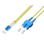 Lightwin LWL Duplex Câble patch, Singlemode 9/125æm, LC-SC, 2.0m OS1