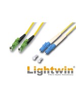 Lightwin Câble patch à fibre optique E2000/APC-LC, Singlemode, Duplex, 2m