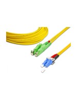 Lightwin LWL Duplex patch cable, Singlemode 9/125µm, E2000/APC-LC, 5.0m, OS2