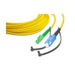 Lightwin LWL Simplex Patchkabel, Singlemode 9/125µm, LC/APC-SC/APC, 40m