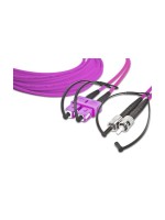 Lightwin Câble patch à fibre optique SC-ST, Multimode, Duplex, OM4, 0.5m