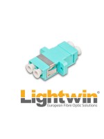 Lightwin LWL Kupplung LC-LC, OM3, Duplex Multimode, plastik, blue