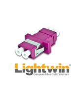 Lightwin LWL Kupplung LC-LC, OM4, Duplex Multimode, plastik, violet