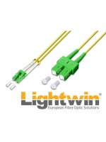 Lightwin LWL Duplex Patch cable, Singlemode, 9/125æm, LC/APC - SC/APC, OS1/OS2, 2m