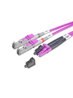 Lightwin LWL Duplex Câble patch Multimode, E2000-LC, 1m, OM4, 50/125æm, 10Gbps