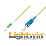 Lightwin LWL Simplex patch cable, Singlemode 9/125æm, LC/APC-SC, 10m