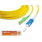 Lightwin Câble patch à fibre optique E2000/APC-SC, Singlemode, Simplex, 1m