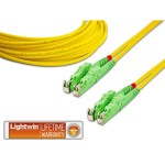 Lightwin Câble patch à fibre optique E2000/APC-E2000/APC, Singlemode, Duplex, 10m