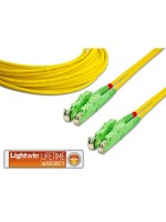 Lightwin Câble patch à fibre optique E2000/APC-E2000/APC, Singlemode, Duplex, 10m
