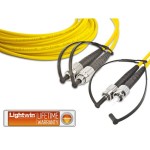 Lightwin Câble patch à fibre optique FC-ST, Singlemode, Duplex, 1m