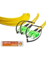 Lightwin LWL HQ Duplex patch cable, 5m, Singlemode 9/125æm, SC/APC-SC/APC, OS2