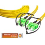 Lightwin Câble patch à fibre optique SC/APC-SC/APC, Singlemode, Duplex, 10m
