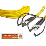 Lightwin Câble patch à fibre optique ST-ST, Singlemode, Duplex, 2m