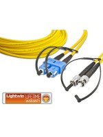 Lightwin LWL HQ Duplex Patchkabel, 1m, Singlemode 9/125æm, SC-ST, OS2