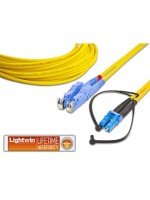 Lightwin LWL HQ Duplex patch cable, 2m, Singlemode 9/125æm, E2000-LC, OS2