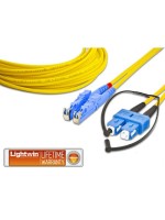 Lightwin Câble patch à fibre optique E2000-SC, Singlemode, Duplex, 1m