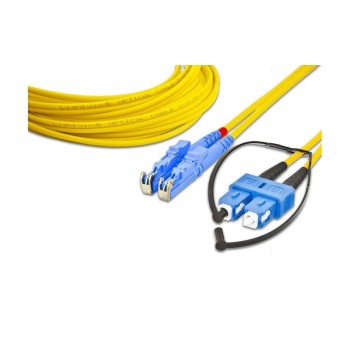 Lightwin LWL HQ Duplex patch cable, 2m, Singlemode 9/125æm, E2000-SC, OS2