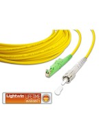 Lightwin LWL HQ Simplex patch cable, 1m, Singlemode 9/125æm, E2000/APC-ST, OS2