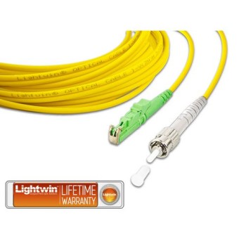 Lightwin LWL HQ Simplex Patchkabel, 1m, Singlemode 9/125æm, E2000/APC-ST, OS2 Lightwin LWL HQ Simplex Patchkabel, 1m, Singlemode 9/125æm, E2000/APC-ST, OS2