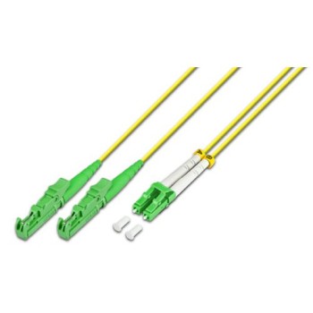 Lightwin LWL Duplex patch cable, Singlemode, 9/125æm, E2000/APC-LC/APC, OS2, 20m