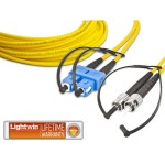 Lightwin Câble patch à fibre optique SC-ST, Singlemode, Duplex, 10m