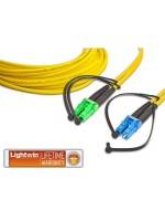 Lightwin Câble patch à fibre optique LC/APC-LC, Singlemode, Duplex, 15 m