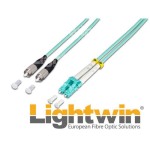 Lightwin LWL Duplex Patchkabel, 10Gbps, Multimode 50/125æm, FC-LC, 5.0m OM3