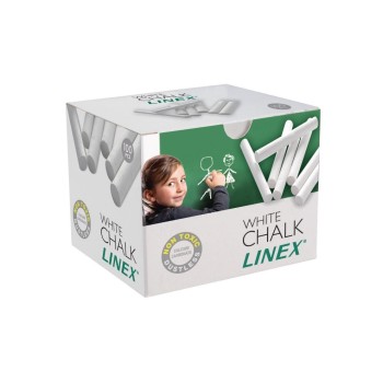 Linex Craie de tableau noir blanc, 100 pièces Linex Craie de tableau noir blanc, 100 pièces