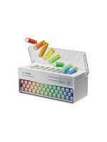 Linogy Chargeur Chargeur AA AAA 8 positions, avec testeur de piles, blanc