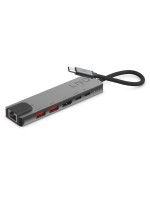 LINQ 6in1 PRO USB-C Multiport Hub, 2x USB C, 2x USB A, 1x HDMI, 1x Ethernet