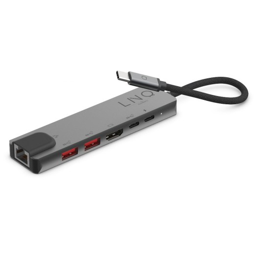 LINQ by ELEMENTS Station d'accueil 6in1 PRO USB-C Multiport Hub