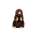 Living Nature Peluche Taupe assise 14 cm