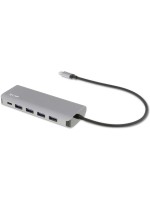 LMP USB-C Hub, 4xUSB-A, 3xUSB-C, Space Grau, Aluminium, Ladefunktion, extern Netzteil