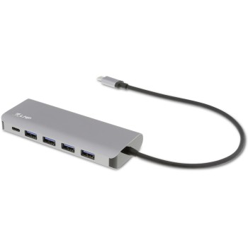LMP USB-C Hub, 4xUSB-A, 3xUSB-C, Space Grau, Aluminium, Ladefunktion, extern Netzteil LMP USB-C Hub, 4xUSB-A, 3xUSB-C, Space Grau, Aluminium, Ladefunktion, extern Netzteil