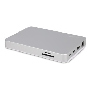 LMP USB-C DuoDock 9-Port & NVMe Storage, USB-A, USB-C, HDMI, Gigabit, SD- / microSD LMP USB-C DuoDock 9-Port & NVMe Storage, USB-A, USB-C, HDMI, Gigabit, SD- / microSD