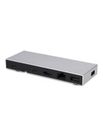 LMP USB Compact Dock 2, 6 Port, 4K, HDMI, TB, USB-C, USB-3.0, Ethernet, silber