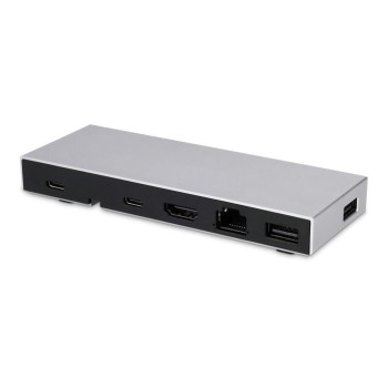 LMP USB Compact Dock 2, 6 Port, 4K, HDMI, TB, USB-C, USB-3.0, Ethernet, silber LMP USB Compact Dock 2, 6 Port, 4K, HDMI, TB, USB-C, USB-3.0, Ethernet, silber