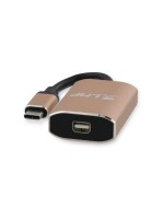 LMP USB-C 3.1 for Mini-Displayport Adapter, Aluminium Gehäuse, Goldfarben, 4K@60hz