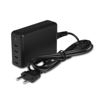 LMP USB-C 4-Port GaN Power Adapter, 165W, black  LMP USB-C 4-Port GaN Power Adapter, 165W, black
