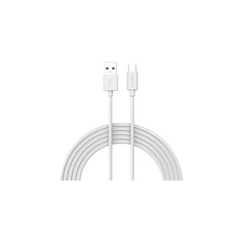 LMP USB2 USB-A - USB-C, 2m, white, bis 36W