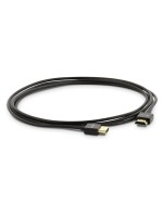 HDMI cable, 2m black , 4K@60Hz, super slim